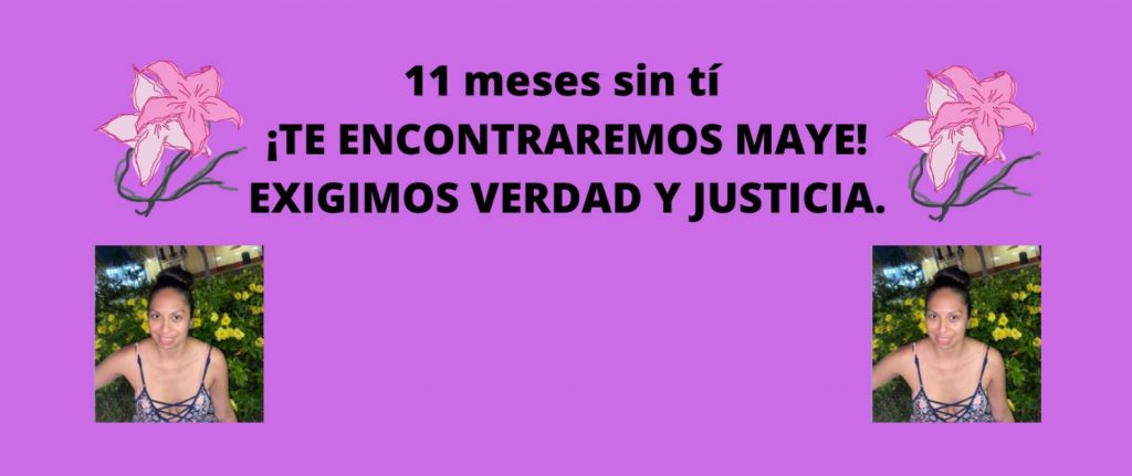 11 mese sin Mayela Álvarez