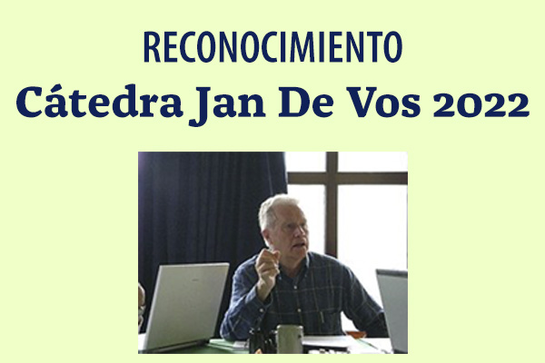 Jaime Rivas Castillo, Cátedra Jan De Vos 2022