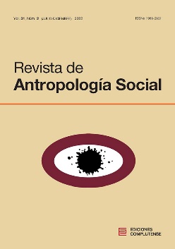 Cubierta Revista de Antropología Social vol 31 (2)2022