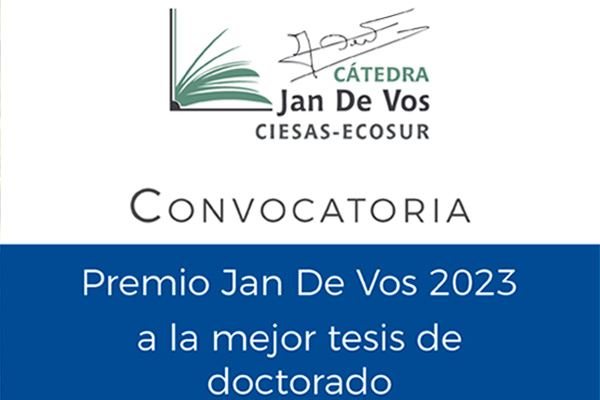 Resultados Premio Cátedra Jan De Vos 2023