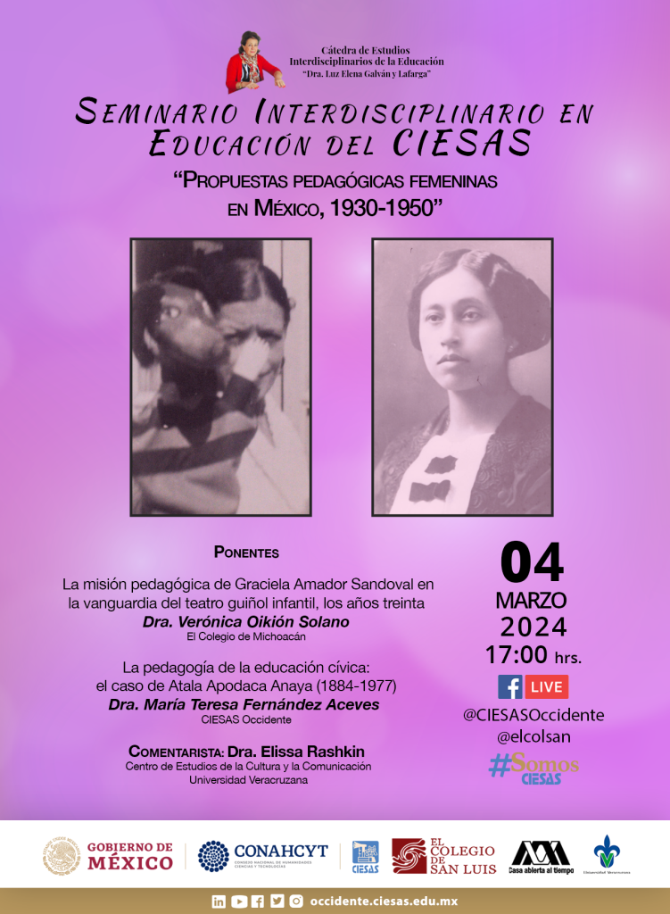 Propuestas pedagogicas femeninas en Mexico