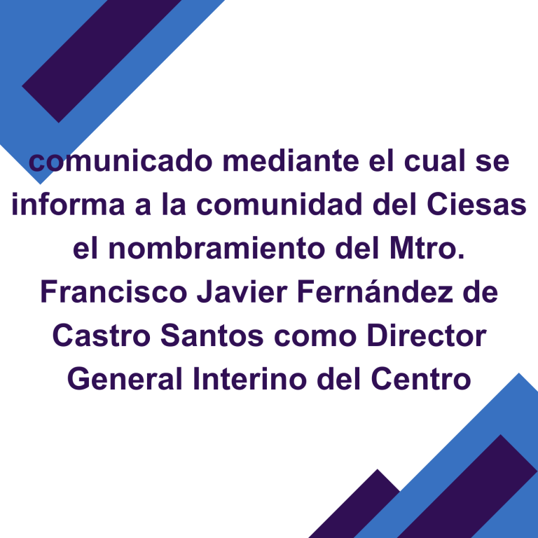 Comunicado de Nombramiento de Dirección General
